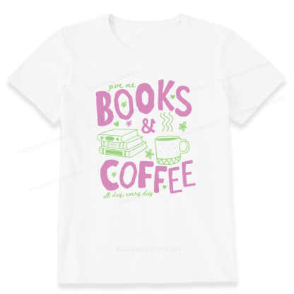Pagewings Books and Coffee Unisex Classic T-shirt