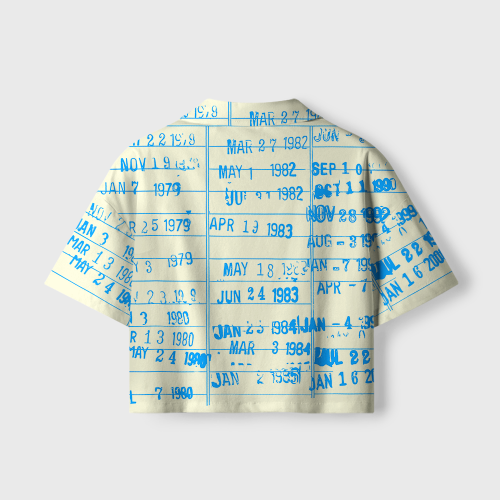 Pagewings Library Card Women's Camp Shirt