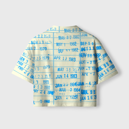 Pagewings Library Card Women's Camp Shirt