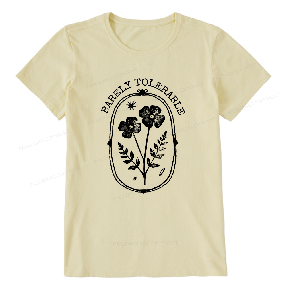 Pagewings Barely Tolerable Unisex Classic T-shirt