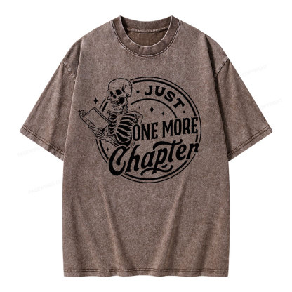 Pagewings Just One More Chapter Unisex Washed T-shirt