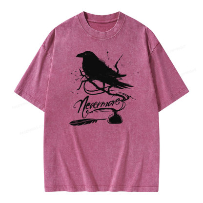 Pagewing  Nevermore Unisex Washed T-shirt