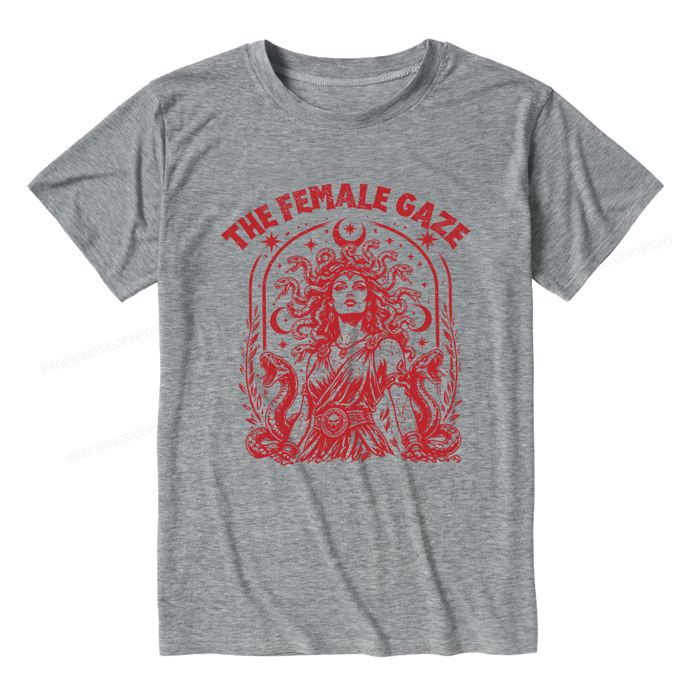 Pagewings Vintage Medusa Feminist Unisex Heather T-Shirt