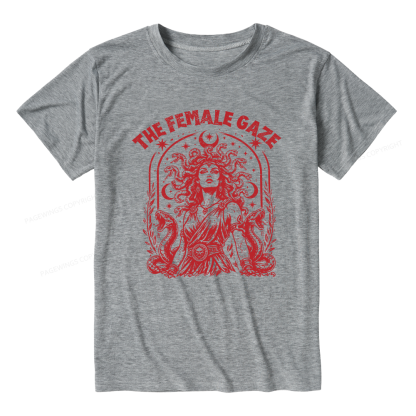 Pagewings Vintage Medusa Feminist Unisex Heather T-Shirt