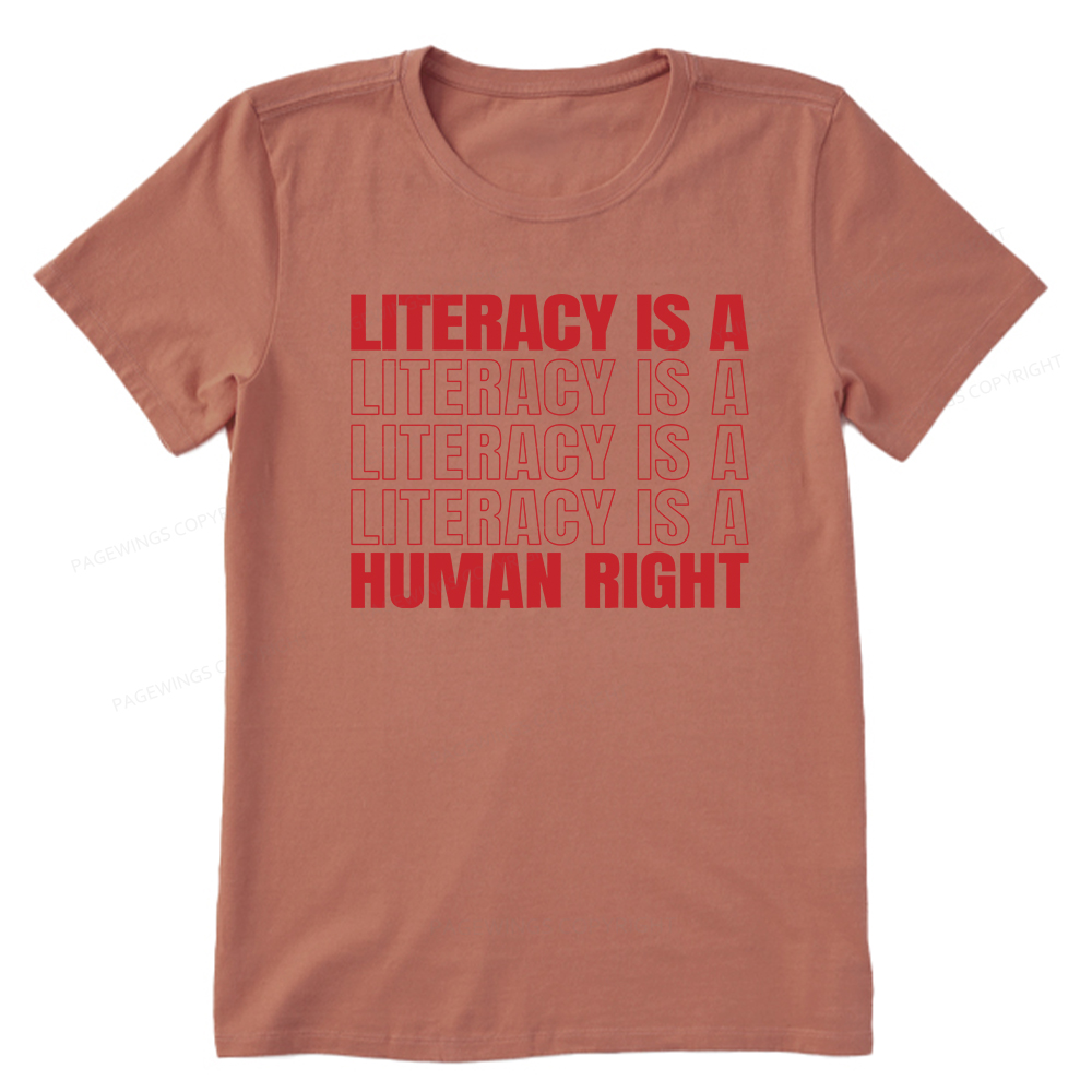 Pagewings Literacy Is A Human Right Unisex Classic T-shirt