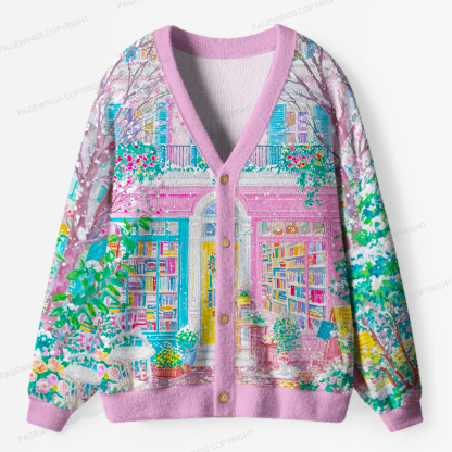 Pagewings Bookshop Unisex Ugly Cardigan Sweaters