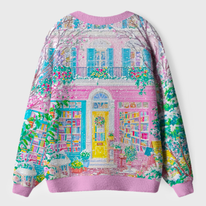 Pagewings Bookshop Unisex Ugly Cardigan Sweaters