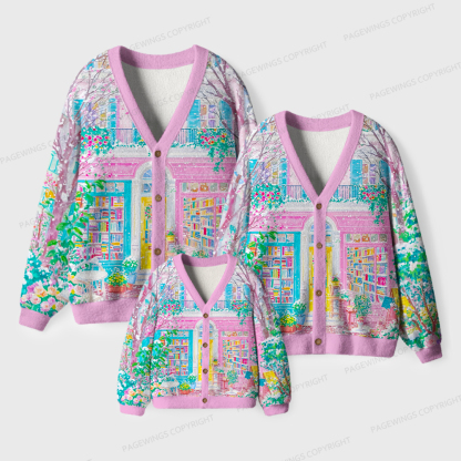 Pagewings Bookshop Unisex Ugly Cardigan Sweaters