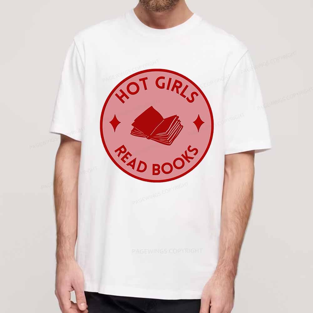 Pagewings Hot Girls Read Books Unisex Classic T-shirt