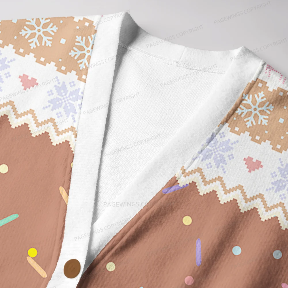 Pagewings Donut Holes Unisex Ugly Cardigan Sweaters