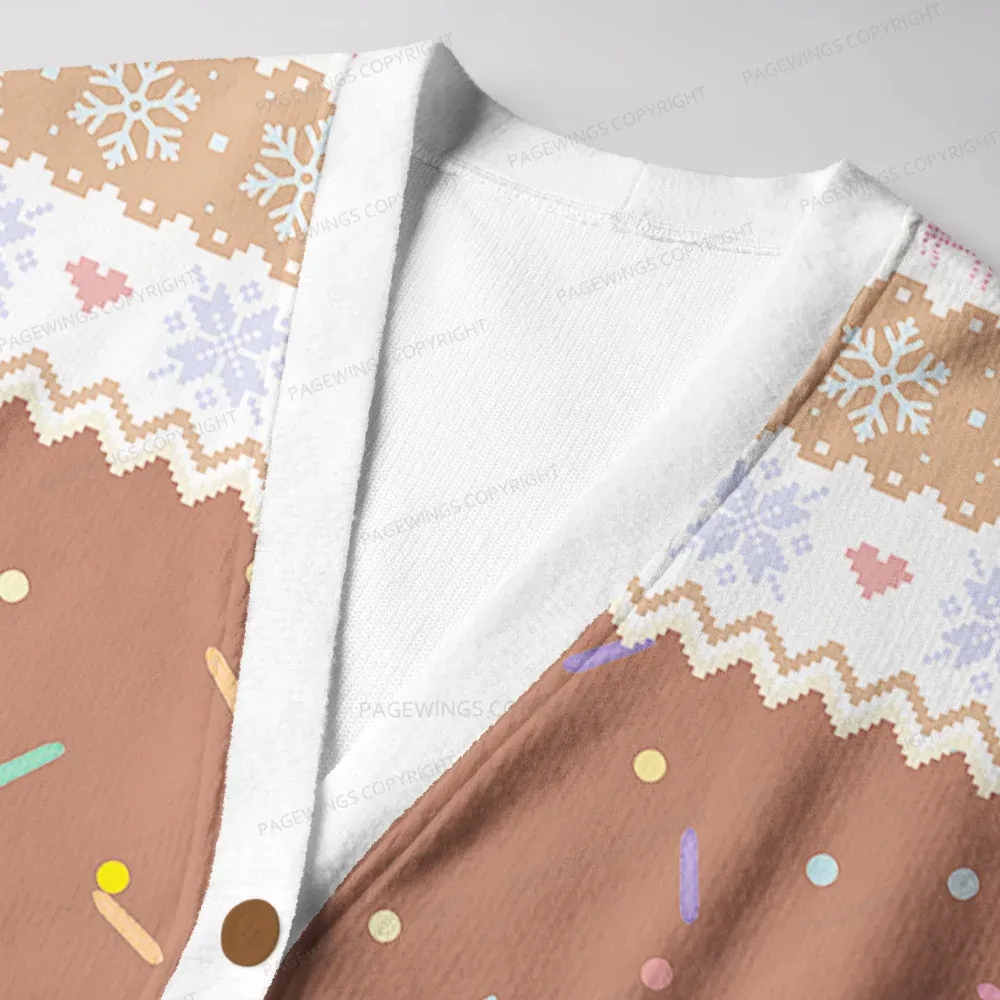 Pagewings Donut Holes Unisex Ugly Cardigan Sweaters