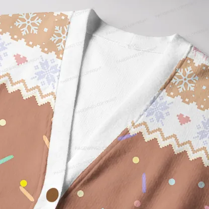 Pagewings Donut Holes Unisex Ugly Cardigan Sweaters