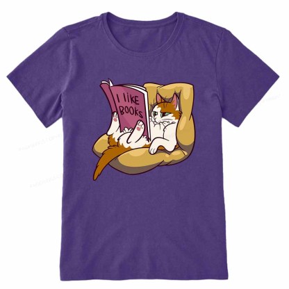 Pagewings A Cat That Likes Reading Books Unisex Classic T-shirt