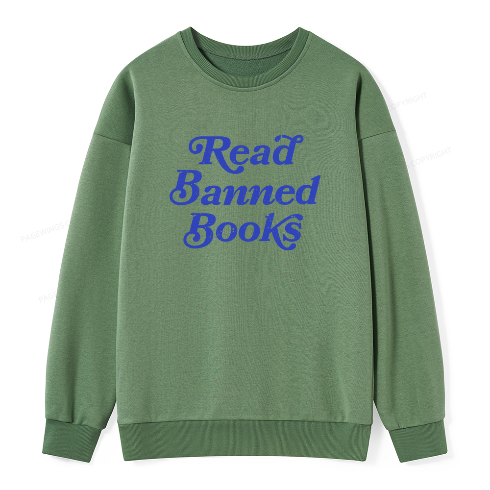 Pagewings Read Banned Books Unisex Classic Sweatshirt