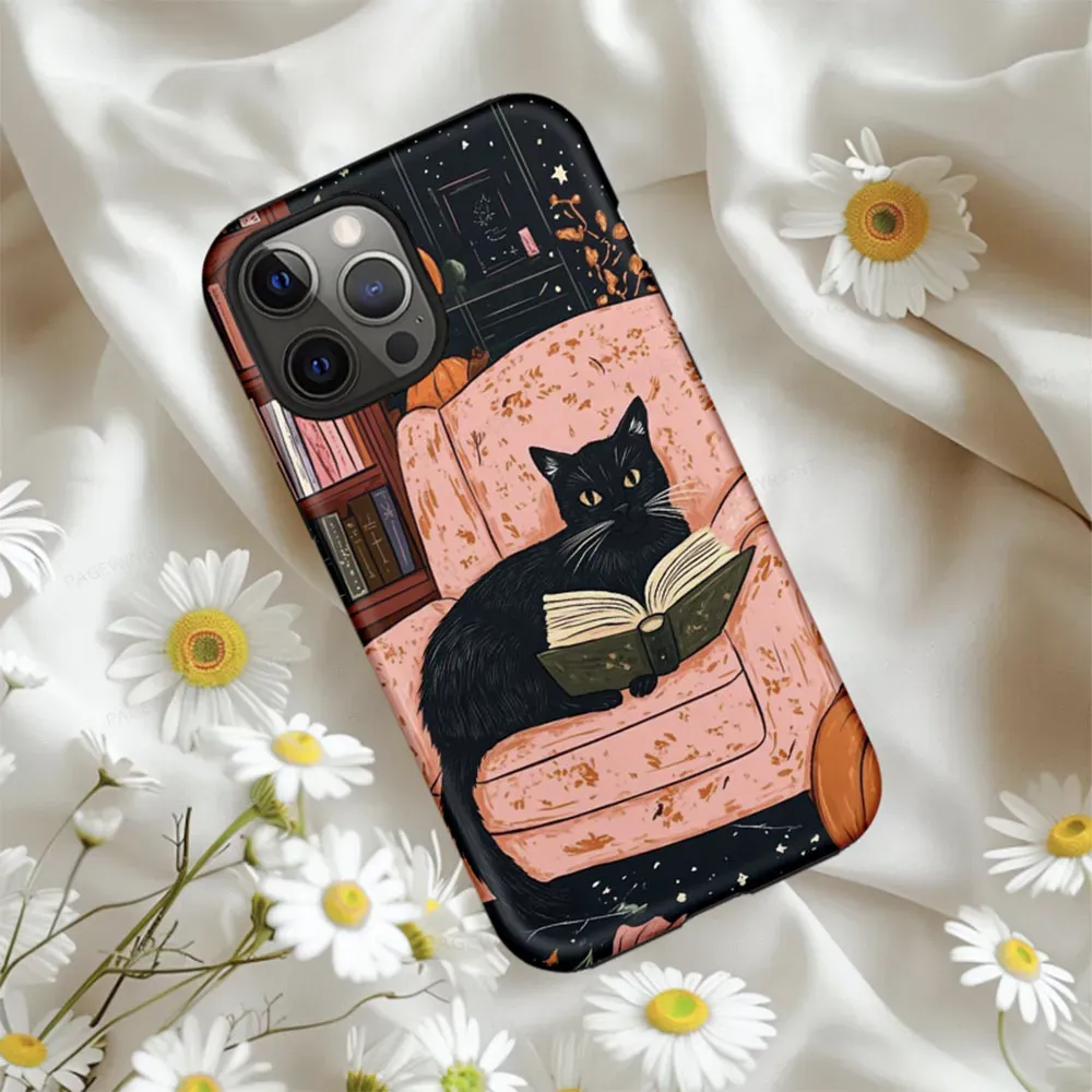 Pagewings Just A Cat Who Loves Reading Phone Case