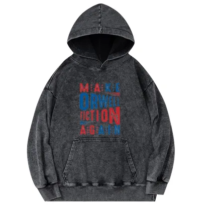 Pagewings 1984 Book Unisex Washed Hoodie