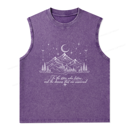 Pagewings Fantasy Bookish Unisex Washed T-shirt Unisex Washed Tank Top
