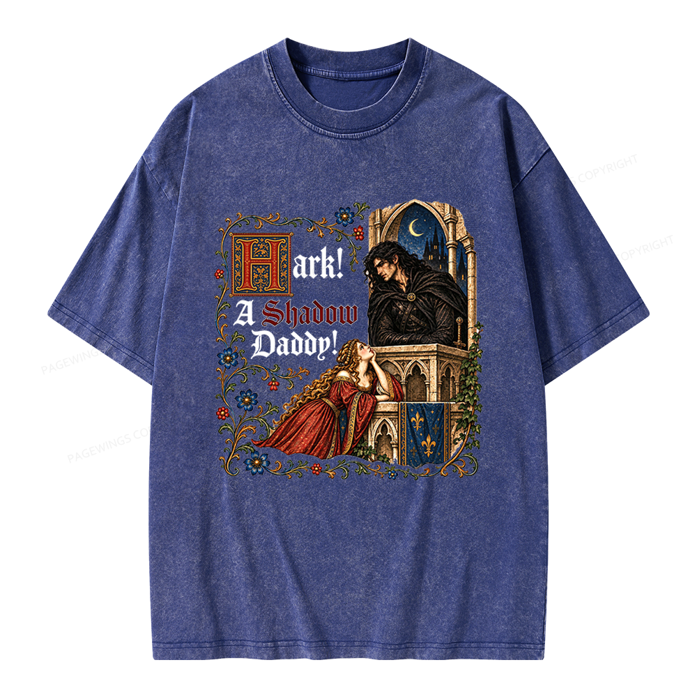 Pagewings Funny Medieval Romantasy Unisex Washed T-shirt