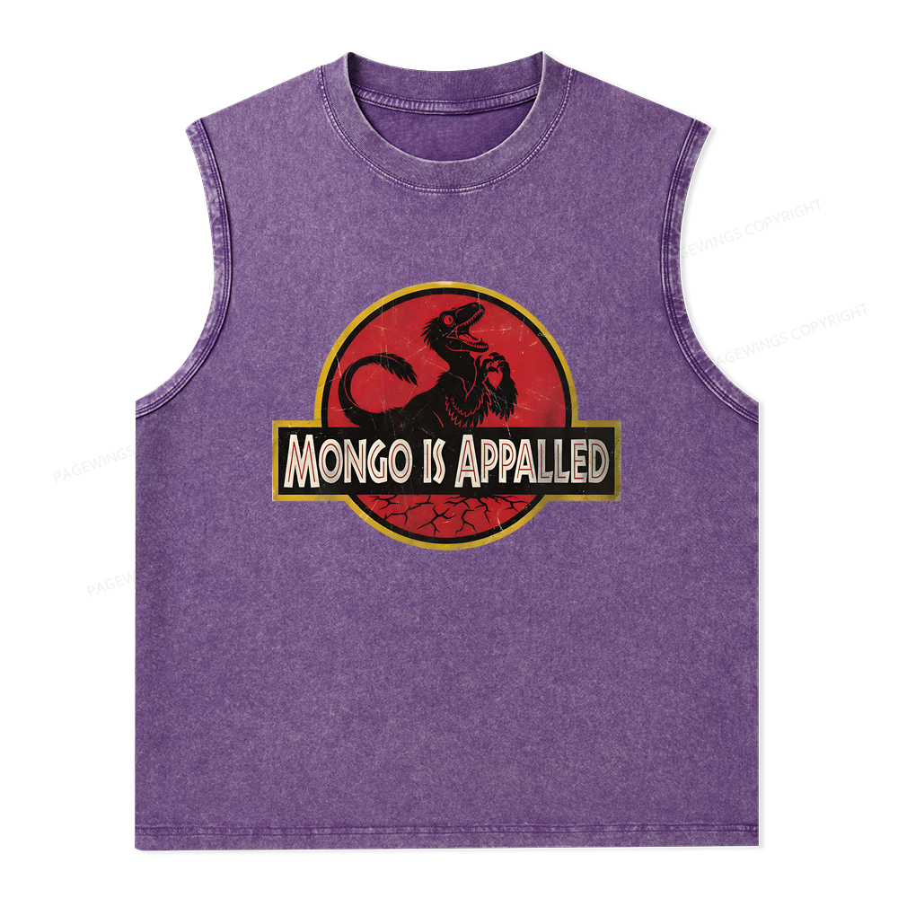 Pagewings Mongo Is Appalled Unisex Washed Tank Top