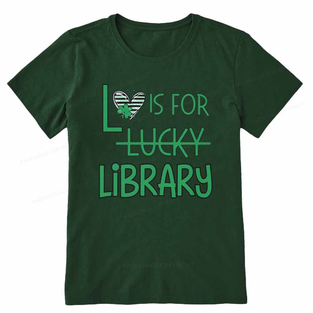 Pagewings St Patricks Day Librarian Tshirt Unisex Classic T-shirt