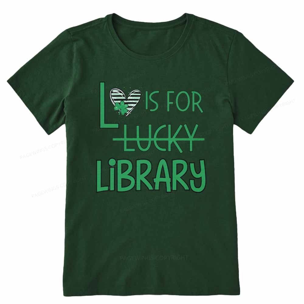 Pagewings St Patricks Day Librarian Tshirt Unisex Classic T-shirt