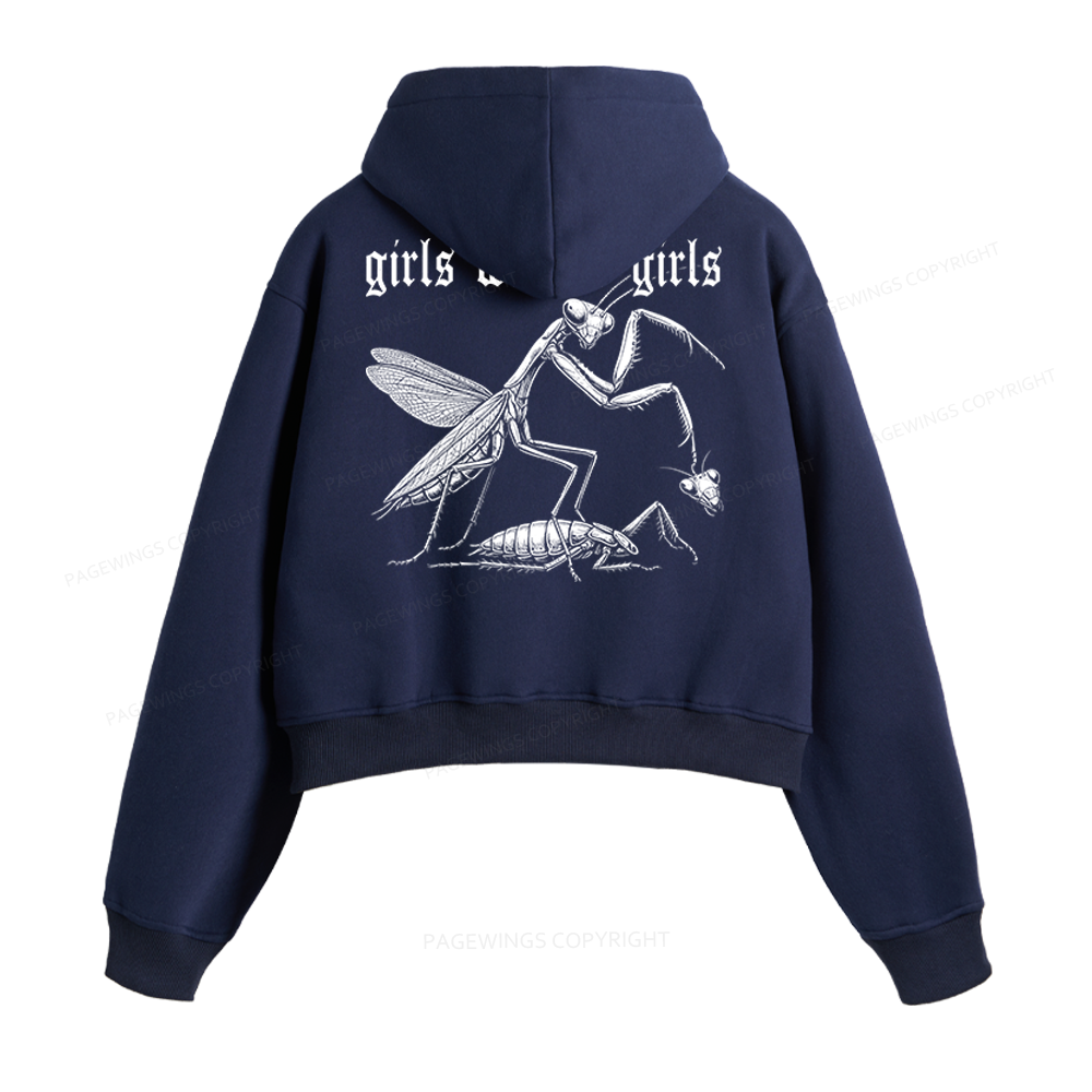 Pagewings Girls Will Be Girls Fleece Zip-Up Hoodie
