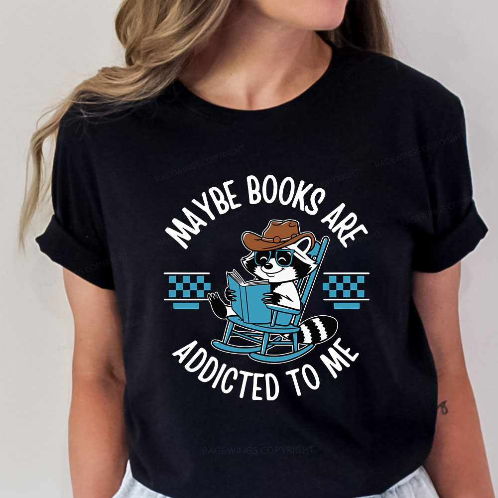 Pagewing Books Are Addicted To Me Unisex Classic T-shirt
