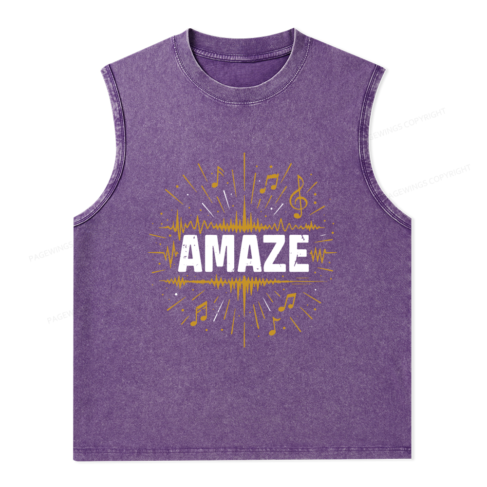 Pagewings Amaze Unisex Washed Tank Top