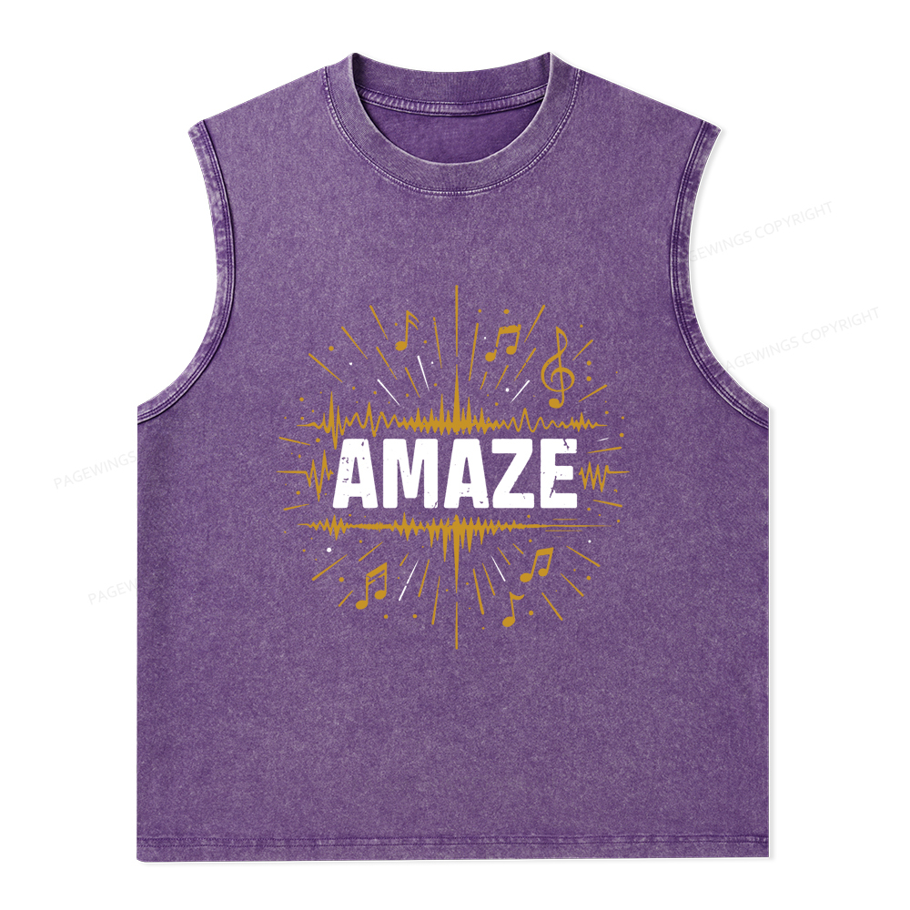 Pagewings Amaze Unisex Washed Tank Top