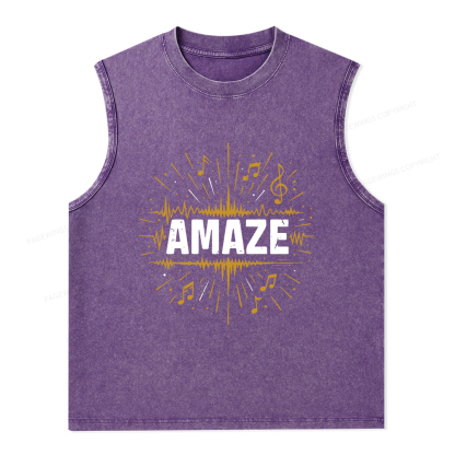 Pagewings Amaze Unisex Washed Tank Top