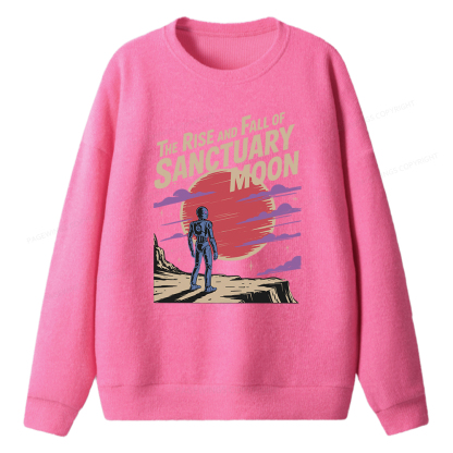 Pagewings The Rise And Fall Of Sanctuary Moon Unisex Knit Sweatshirt
