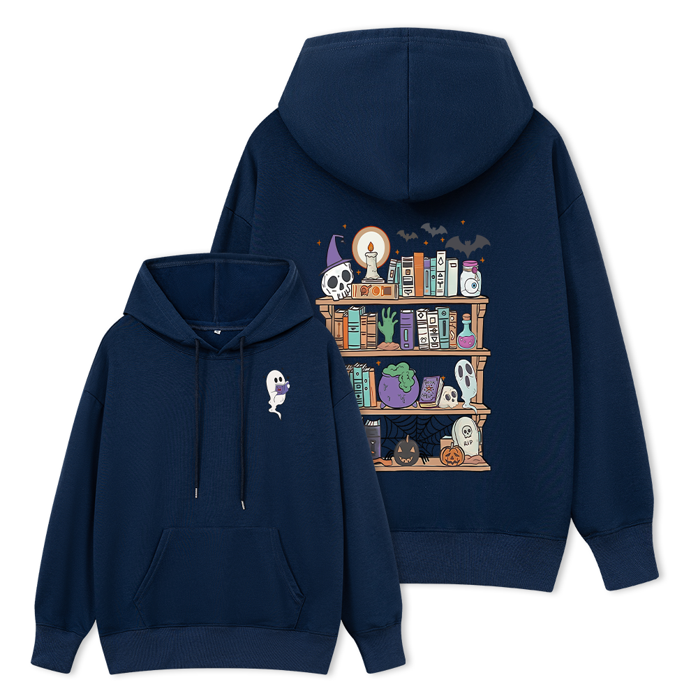 Pagewings  Ghost Book Reader Halloween Unisex Classic Hoodie