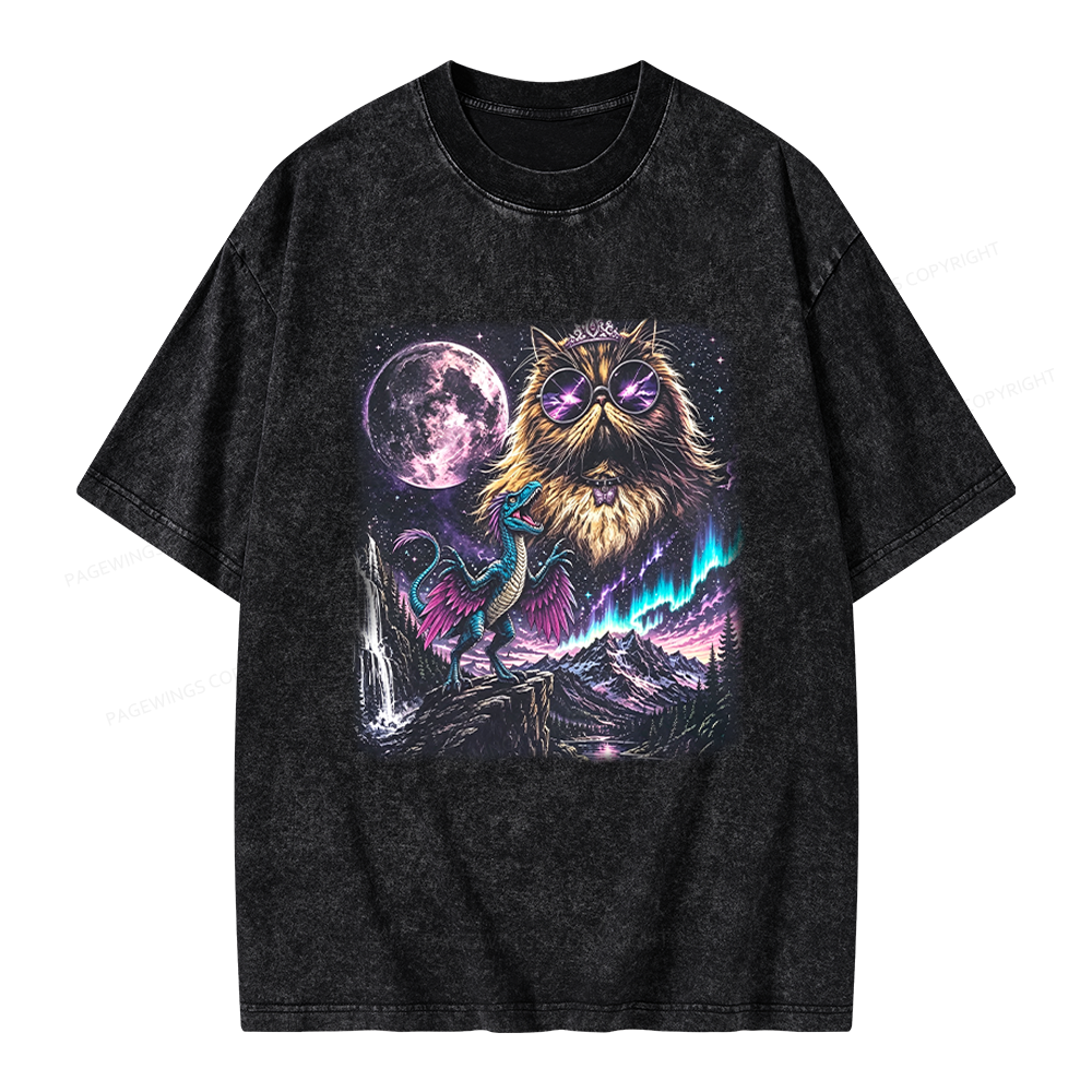 Pagewings Sci Fi Books Lover Unisex Washed T-shirt
