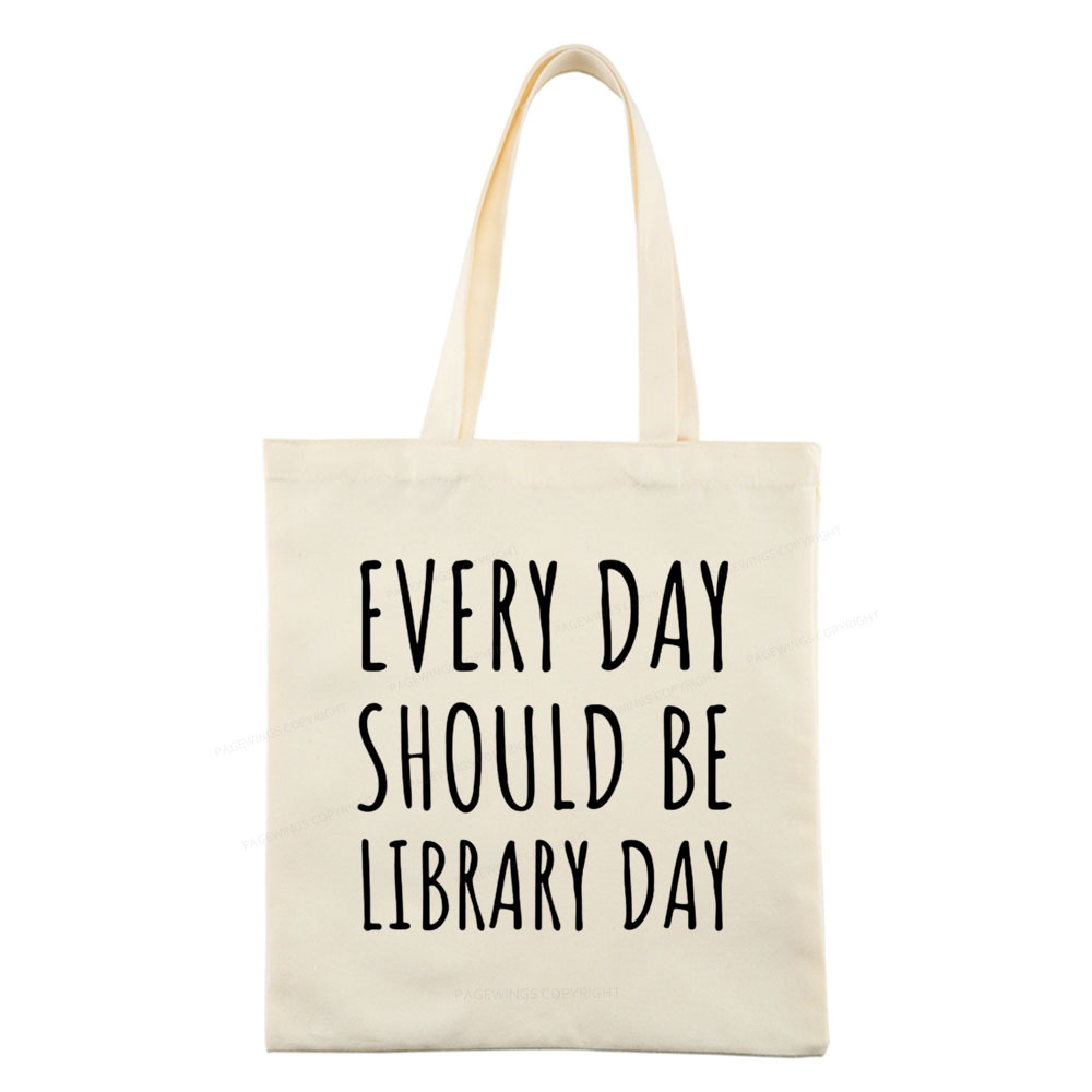 Pagewings Library Day Media Specialist Tote Bag