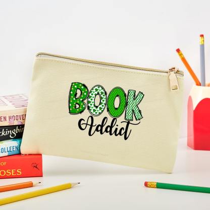 Pagewingsread t Patrick's Day Gift for bookworm,Book Lovers Pouch