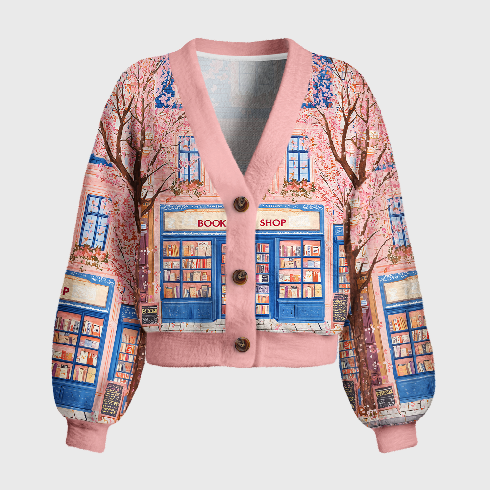 Pagewings Book Shop Women's Cardigan Sweater
