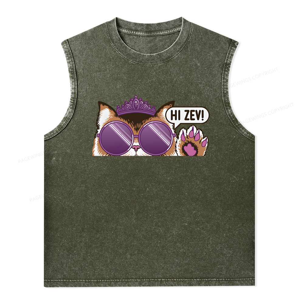 Pagewings Sci-Fi Book Lover Unisex Washed Tank Top