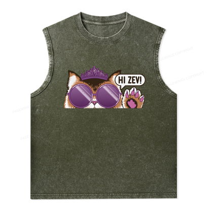 Pagewings Sci-Fi Book Lover Unisex Washed Tank Top