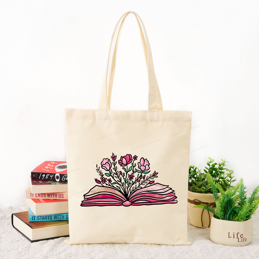 Pagewings Booktrovert Definition Funny Book Lover Png Tote Bag