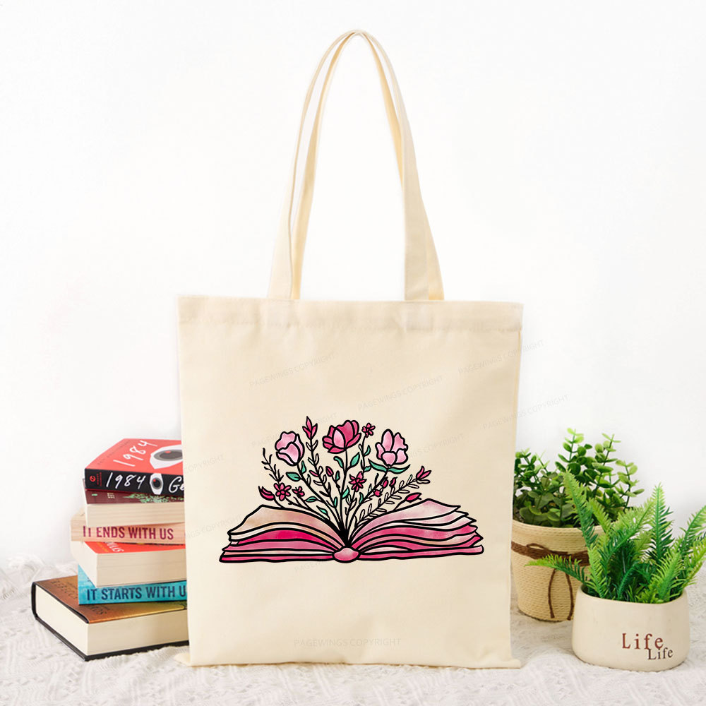 Pagewings Booktrovert Definition Funny Book Lover Png Tote Bag