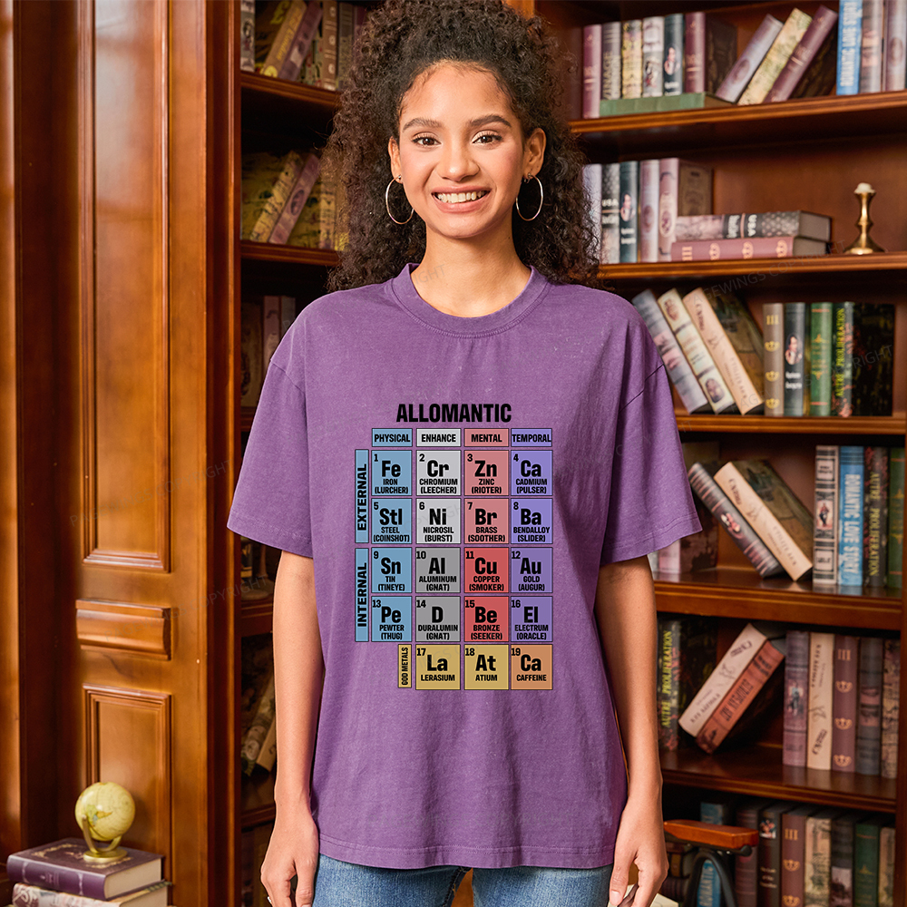 Pagewings Allomantic Unisex Washed T-shirt