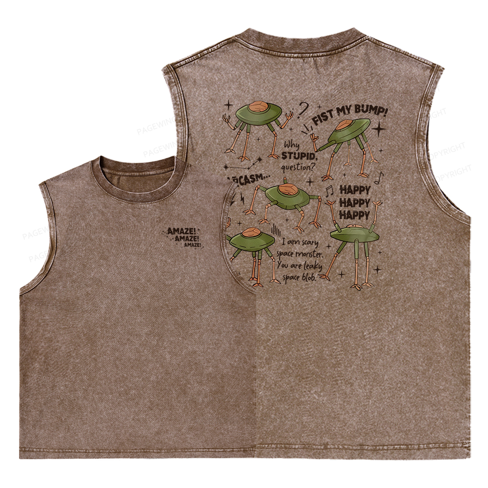 Pagewings Fantasy Bookish Rocky Amaze Unisex Washed Tank Top