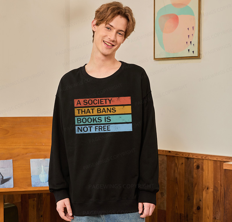Pagewings Read Banned Books Unisex Classic Sweatshirt