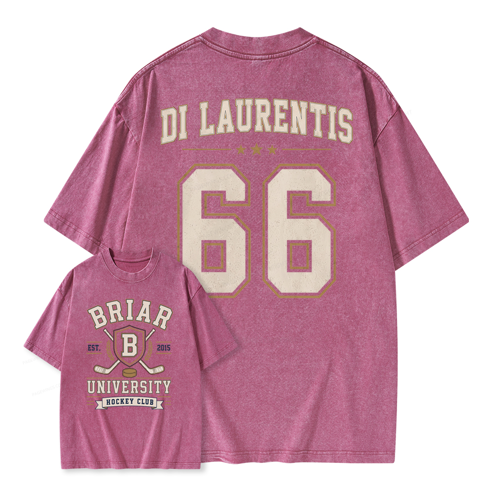 Pagewings Hockey Romance Unisex Washed T-shirt