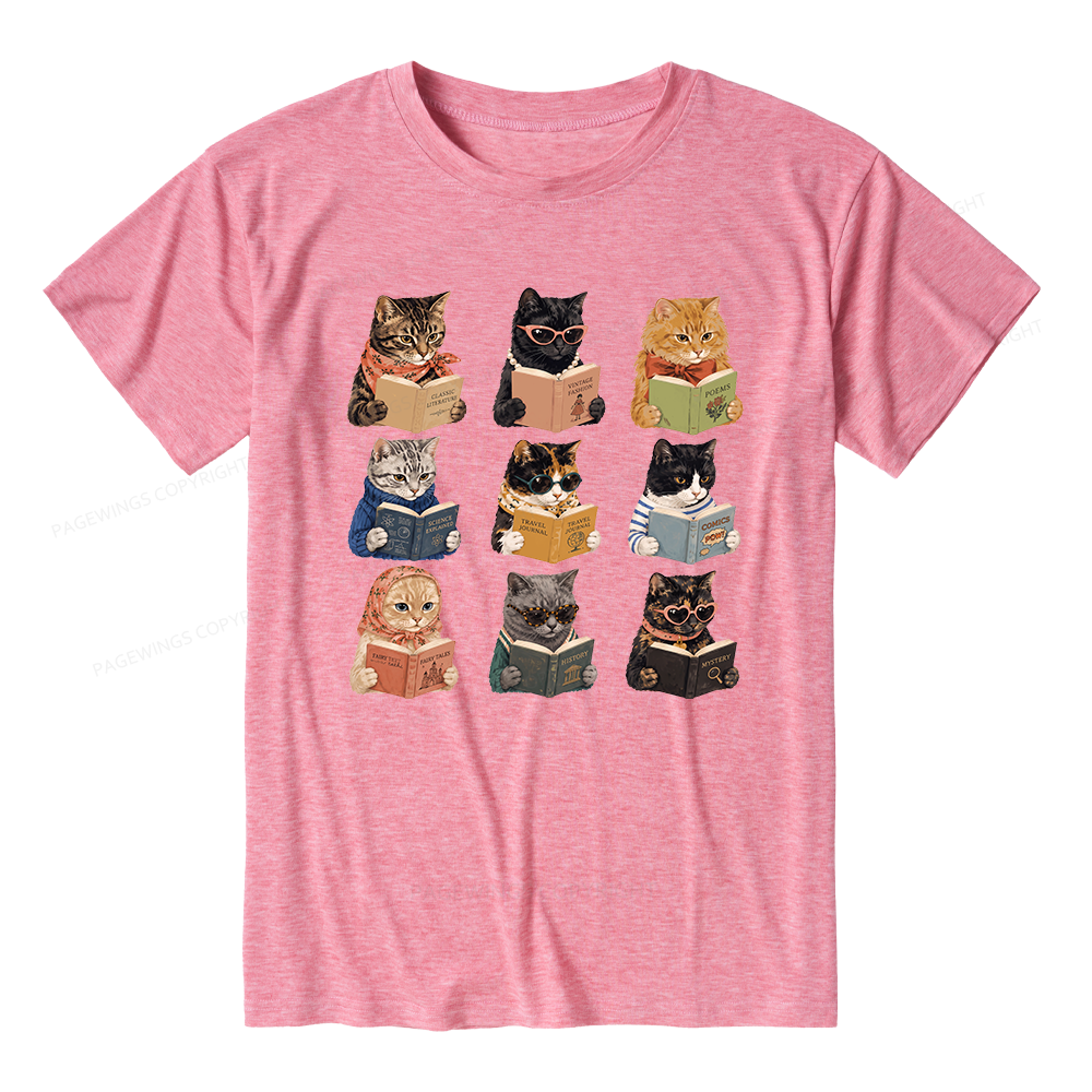 Pagewings Fashion Book Lover Unisex Heather T-Shirt