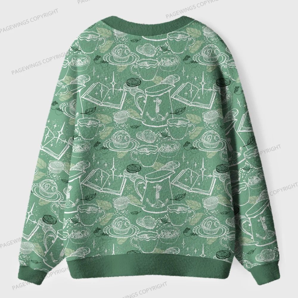 Pagewings Book Lover Unisex Ugly Cardigan Sweaters