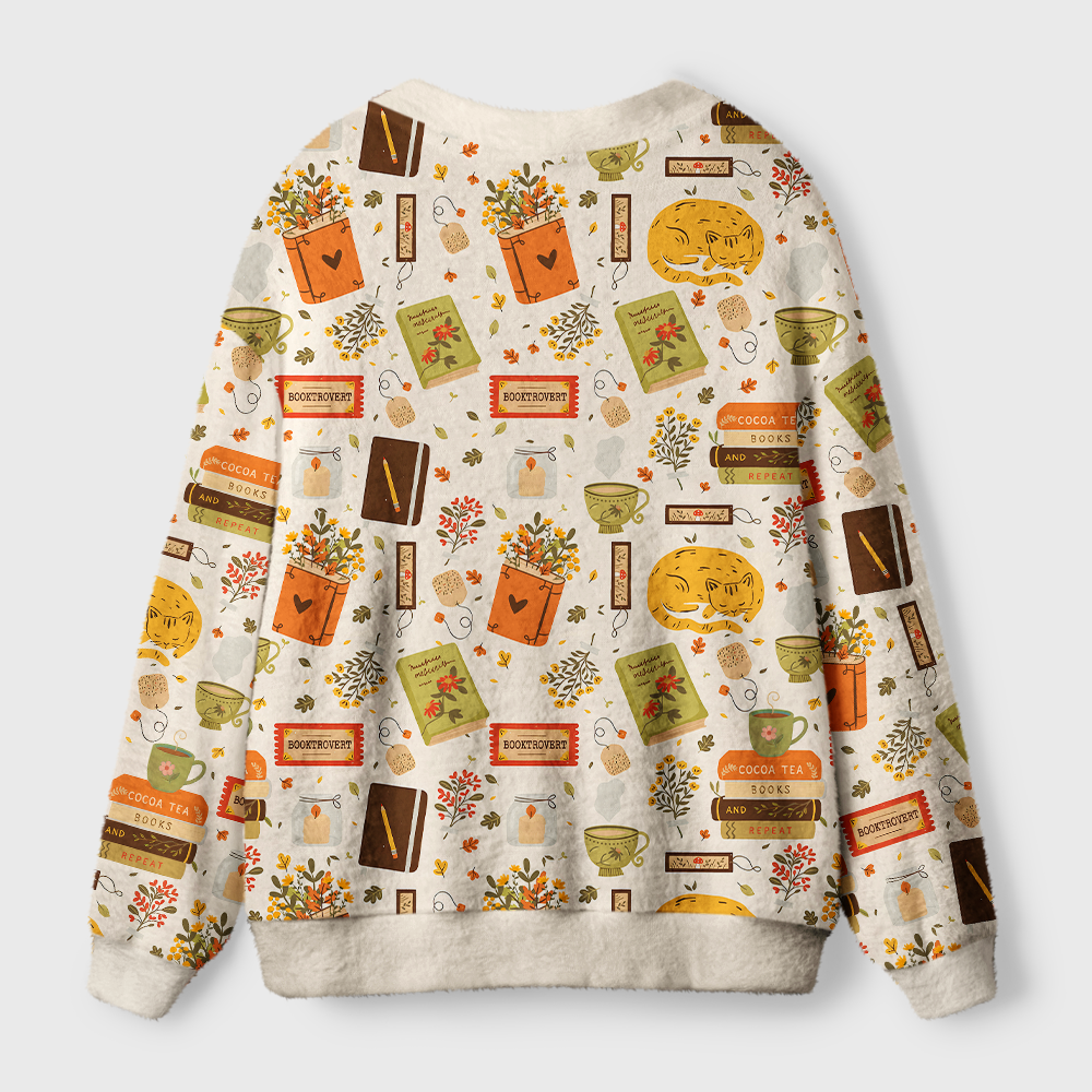 Pagewings Bookish Vibe Light Knit Unisex Cardigan Sweaters