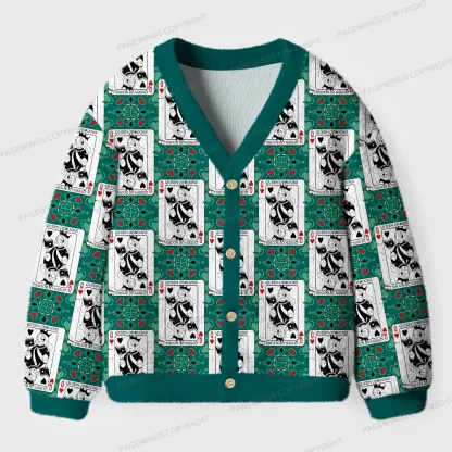 Pagewings Queen Of Books Unisex Ugly Cardigan Sweaters
