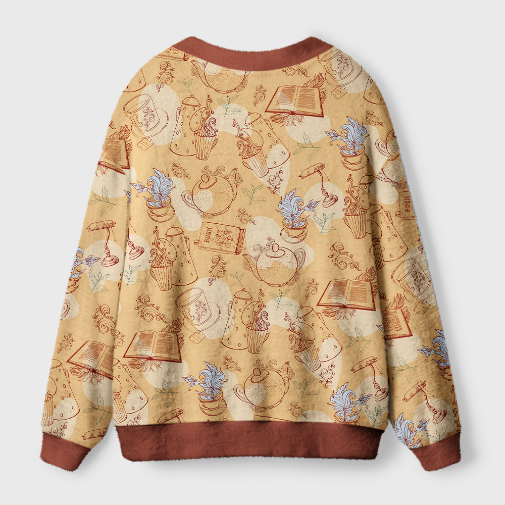 Pagewings Book Light Knit Unisex Cardigan Sweaters
