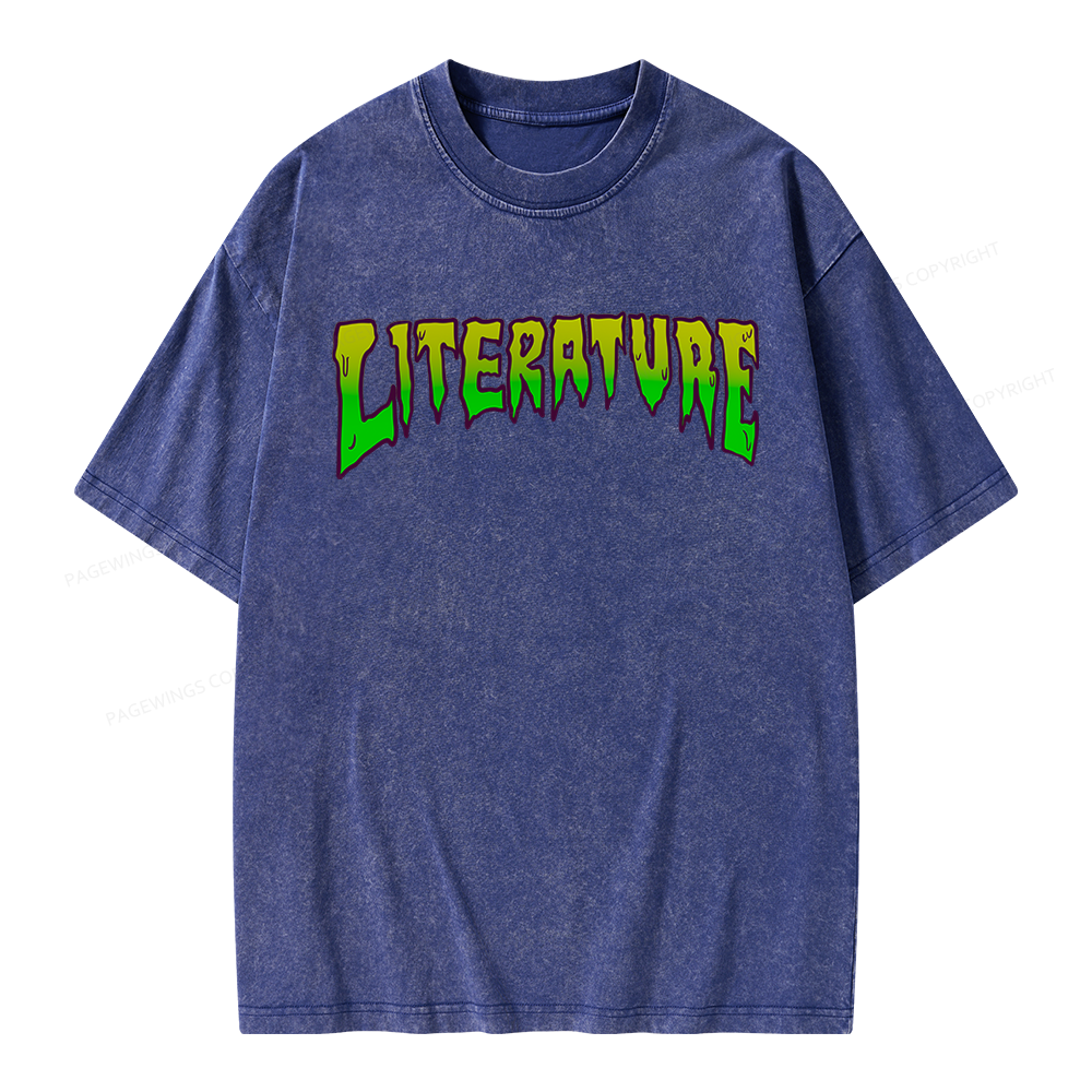 Pagewings Literature Unisex Washed T-shirt